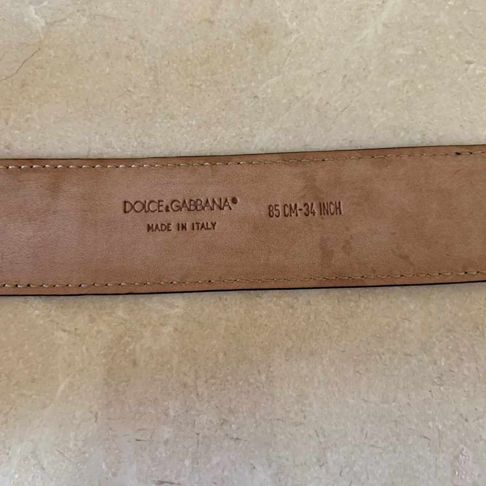 Authentic Men’s leather Dolce&Gabbana belt. - Picture 2 of 3